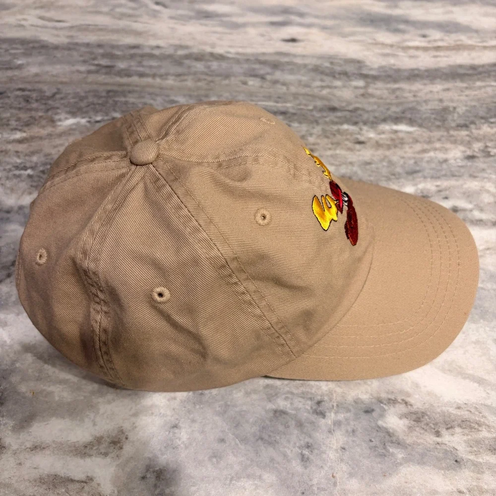 Cap America Moose Invitational Khaki Tan Baseball Hat Adjustable Strapback Cap
